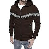 Elsa Keith Kapuzenpullover für Herren Pullover Schlichter Sportswear Bequem Outdoor Kapuzenjacke Vintage Fitness Lange Workerhoodie Casual Basic Sweatjacke Passform Regular Jacket Fashion Sport Top