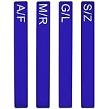 BENECREAT 4 Stück 4 Stile Königsblaue Schallplattenteiler, A-Z Alphabet Acrylteiler Alphabet Trenner für Album DVD Medienbuch Ausrichtung, Bücherregal Organisation, 34,7x4,5cm