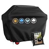Grillabdeckung Wetterfest Oxford-Stoff Grill Abdeckhaube Gasgrill Abdeckung Wasserdicht Staubdicht Schutzhülle Haube Abdeckplane Reißfest BBQ Cover(147x61x117CM)