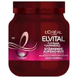 L'Oréal Paris Elvital Haarkur gegen Haarausfall durch Haarbruch, Ohne Parabene oder Silikone, Für kraftloses Haar, Mit Biotin, Provitamin B5 und Arginin, Full Resist Multi Power Kur, 1 x 680 ml