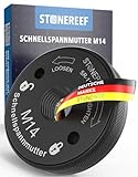 Schnellspannmutter M14 – Werkzeugloses Spannsystem für Winkelschleifer & Trennschleifer – Passend für Schleifscheiben