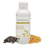 Gammarus für Wasserschildkröten, 1 l, 100 % natürliches getrocknetes Garnelenfutter, Schildkröten, Kaltwasserfische, Hamster, Igel, Reptilien - Proteine, Vitamine und gesunde Fette (1 l)