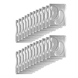 Augenfaltenform, sicher und langlebig, Basteln unter Ordnern, wiederverwendbar, Augenklappen, Haus, Augenfalten, transparent, 12 Stück / 24 optionale Hersteller