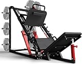 ZERELEK Beinpresse Maschine, Beinpresse für Zuhause, Beinpresse mit Wadenblock für Wadenheben, Leg Press Maschine mit 680kg Kapazität