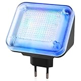 Vaileal TV Simulator, LED TV-Simulator, Fernsehsimulator mit 24 LED's und 3 wählbaren Programmen, Einbruchsschutz, Fake-TV durch Lichtsimulation zum Einsatz als Einbruchschutz, Hohe Sicherheit