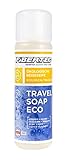 Fibertec Travel Soap Eco, biologisch abbaubare universal Reiseseife zur Körperpflege, als Geschirrspülmittel oder Bekleidungswaschmittel, 250ml