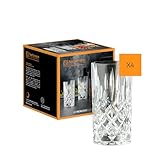 Spiegelau & Nachtmann, 4-teiliges Longdrink-Set, Kristallglas, 375 ml, Noblesse, 89208, Durchsichtig