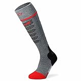 Lenz Unisex Socken, 10-Grau/Rot, 42