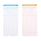 jojofuny Doppelseitige Monats Stempelkarten aus Robustem Papier zur Zeiterfassung für Pendler Mitarbeiter und Büroanwesenheit