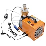 PCP Kompressor 300Bar,1800W Luftkompressor Hochdruck Druckluftpumpe,Wasserkühlung,Wasserpumpe,Wasser-Öl-Abscheider,Explosionsgeschützte Ventil, für PCP-Gewehr Druckluftpistole Tauchflasche