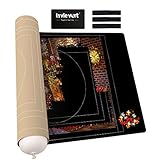 LAVIEVERT Neopren doppelseitige Puzzle-Puzzle-Rollmatte, Puzzle-Aufbewahrungssparer mit Hilfsleinen und Aufbewahrungstasche, für bis zu 1500 Stück, schwarz & Khaki