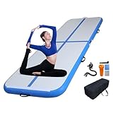 Airtrack Turnmatte,Rutschfeste Sportmatte & Fitnessmatte für Kinder & Erwachsene, Trainingsmatte fürs Turnen, Tumbling Matten, Air Track Matte/Gymnastikmatte/Matte Sport Matte