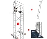 ALTEC AluCombine® 3.0-500 | 5m | Alu Standgerüst mit Traverse und Wandanker | EN131 | Baugerüst Arbeitsbühne Montagegerüst Anlegeleiter Treppengerüst