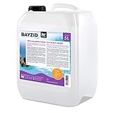 Höfer Chemie 5 L BAYZID® Pool Flockungsmittel flüssig - für kristallklares Poolwasser - einfache Anwendung + hocheffektive Wirkung gegen Trübungen