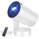 Mini Beamer Unterstützt FHD 4K 1080P, Projektor Tragbarer mit WiFi 6 und Bluetooth 5.4 Beamer Klein Kurzer Fokus 270° Drehen Auto Keystone Android 13.0 Kompatibel mit HDMI/TV Stick/Laptop/Memory Stick