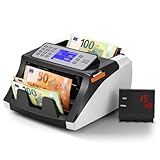 Bonvoisin Geldzähler, Banknoten-Zählmaschine, Wertzählung für sortierte Währung mit UV/MG/IR/DD Falschgeld-Erkennung, Additions- und Batch-Modi mit externem Display, 1000 Stück/Min. (EU)