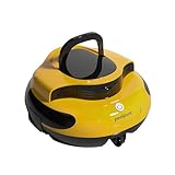 POOLPURE 2025 Neu Poolroboter, 55 Wh-120Minuten Reinigungszeit, Doppel-Motor, LED-Anzeigen, Selbsteinparkfunktion, IPX8 Wasserdicht, Kabelloser Poolsauger akku, Gelb