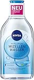 NIVEA Hydra Skin Effect Mizellenwasser (400 ml), pflegendes Hyaluron Mizellenwasser für eine gründliche Gesichtsreinigung, Make-Up Entferner mit purem Hyaluron [HA]