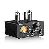 Aktualisierung AIYIMA Tube T9 Bluetooth 5.0 6K4 Vakuumrohrverstärker USB DAC 100W Stereo-Empfänger AMP Coax/Opt HiFi Home Audio Digitalverstärker mit VU-Meter