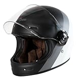 ORIGINE Integral-Motorradhelm im Cafe-Racer-Stil aus Glasfaser ECE-geprüft mit Visier