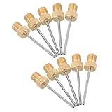 DECOMELODY 10 Stück Verdickte Kupfer Sitz Aufblasnadeln Für Luftpumpen Basketballnadeln Ballpumpennadeln Luftpumpenaufsätze Multifunktions Pumpennadeln