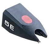 Ortofon Stylus 5E Ersatznadel für Tonabnehmer, Elliptischer Diamant, Kompatibel mit OM Serien, Hochpräzise Audio-Wiedergabe, Schwarz