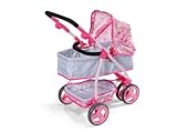 BABY born Deluxe Puppenwagen, Puppenwagen mit Verstellbarer Liege-Fläche und Griff, 834145 Zapf Creation