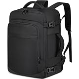 Handgepäck 40x20x25 für Ryanair Handgepäck Rucksack für Flugzeug 20L Klein Reiserucksack Unter Sitz Handgepäck Tasche für Weekender Kurze Tirp 14-Zoll-Laptop Rucksack für Herren und Damen,Schwarz