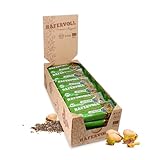 HAFERVOLL Organic Flapjack Chia & Pistachio, 18 x 60 g Müsliriegel - Bio-zertifiziert, mit Honig ohne Zusatz von Zucker, Hafer, im Ofen gebacken