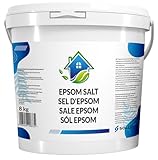SOLUP Epsom Salz 8 Kg I Badesalz I Bittersalz I Dead sea Salt I Bittersalz zur Darmreinigung I Magnesium Sulfat Badesalz Natur