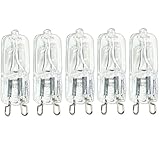 WYLIELAMSH 10PCS G9 120V 220V 20W 25W 40W LED Lampe Birnen Eingesetzt Perlen Kristall Lampe Halogenlampe Halogen Glühbirnen Kapsel,220V-40W