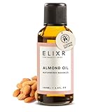 ELIXR Mandelöl 100ml I Naturreines Mandelöl für Kosmetik I Basisöl für Baby, Haut und Haar I Zertifizierte Naturkosmetik I Almond Oil, Mandelöl Haut