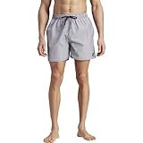 adidas Herren Gestreifte Klassiker, Kurze Länge Badehose, Schwarz, XS