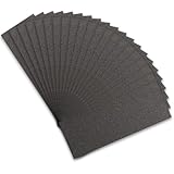 STEBRUAM Profi Schleifpapier Set 180 Körnung, 21 Stück Nass und Trocken Schleifpapier für Auto/Holzmöbel/Stein/Lack/Metall/Glas, 23 x 9 cm Schmirgelpapier