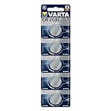 VARTA Batterien Electronics CR2032 Lithium Knopfzelle 3V Batterie 5er Pack Knopfzellen in Original 5er Blisterverpackung
