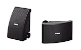 Yamaha NS-AW392 2-Wege Außenlautsprecher (120 Watt, 86 dB) 1 Paar schwarz