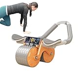 AB Roller, AB-Roller, 4D-Roller für ABS-Training, dynamischer Kerntrainer, Unterstützung bei der Bewegung des AB-Rollers, mit rutschfestem Griff für ABS-Training, ABS-Rollenrad, Rollen