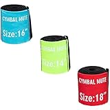 WESIEVYA 3 Teiliges Beckentrommel Zubehör, Trommeldämpfer, Elastischer Ring, Kreisschalldämpfer, Zubehör Für Schlaginstrumente, Einfaches Trommelzubehör, Beckendämpfer, Beckenband,