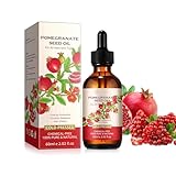 Granatapfelkernöl - 100% Kaltgepresste pomegranate seed oil für die Haut- und Haarpflege, Natürlicher Premium Extrakt, Verbessert die Elastizität der Gesicht und Körper Haut&Fördert gesundes Haar