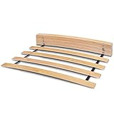 WOODRAM Rollrost 70x200 cm für Bett - Hochwertiger Rolllattenrost 17 Gebogene Birkenholzlatten mit Band verbunden.Lattenroste holzlatten Klappbar Bestimmt für Feder- sowie Schaummatratzen. (70x200)