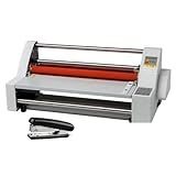 LVSEWOA Folienlaminiergerät, mit LCD-Display und konstantem Temperaturschutz, elektronisches Laminiergerät 0°-180°C, Geschwindigkeit 1,1 m/Minute, breites Anwendungsspektrum