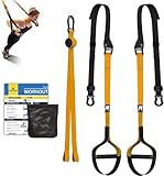 RHINOSPORT Schlingentrainer Sling Trainer Set mit Türanker Einstellbar Fitness Zuhause Suspension - geeignet für unterwegs und für das Training im Innen- und Außenbereich