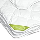 Beautissu Allergiker Bettdecke 200x220 cm Ganzjahresdecke Übergangsdecke Steppdecke 200x220 Warm Atmungsaktiv Mikrofaserdecke 200x220 – Duvet Blanket Mono Ganzjahresbettdecke Schlafdecke BeauNuit MD