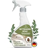 Bettwanzen Spray 500ml [hochwirksam & laborgeprüft] - wirksames Mittel gegen Bettwanzen für Matratzen und Möbel mit dezentem Zitronenduft, Alternative zur Bettwanzenfalle