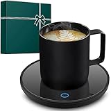 Lesipee Kaffeebecherwärmer, Kerzenwärmer, intelligenter Kaffeewärmer mit automatischer Abschaltung für Büroschreibtisch, Tassenwärmer mit 2 Temperaturen, Vatertagsgeschenk für Papa