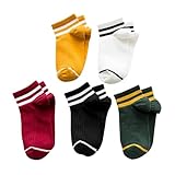 Garneck 5 Paar Damen Kurze Söckchen Atmungsaktiv Elastisch Frische Halbsocken Für Alltag Hohe Absorption Sport Freizeit