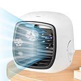 ETUCYNG Kleiner tragbarer AC – kleiner Raum-Luftbefeuchter Kühler – Einstellbares USB-Kühlgerät für Schreibtisch, Camping, Garten, Fitnessstudio, Strand, Outdoor-Zelt, Schule