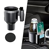 Kutyun Auto Getränkehalter, Auto Getränkehalter Adapter, Einstellbarer Auto Becherhalter, Auto Cup Extender Halter, Auto Oversized Cup Holder, Upgraded Extender Becherhalter Universal für die meisten