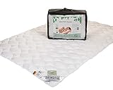 allsana Tencel® Klimafaser Leichtsteppbett 135x200 cm | Lyocell Sommerdecke für Allergiker | waschbar bei 60°C | atmungsaktive Bettdecke aus Naturfaser bei Allergie | Markenqualität Made in Germany