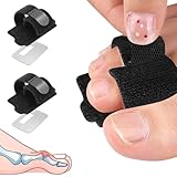 Wepai 2 Stück Hammerzehen Korrektoren,Hallux Valgus Korrektur, Hammerzehen Zehenbandage, Zehenschiene für korrigieren Gekrümmte Zehen,Zeh Gebrochen,Damen & Herren